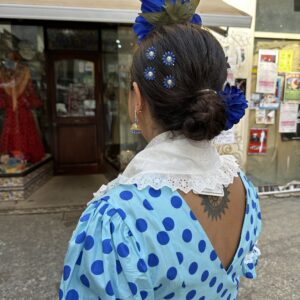 Pack peinecillos flor azul